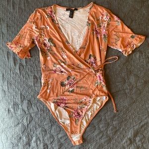 Forever 21 floral bodysuit